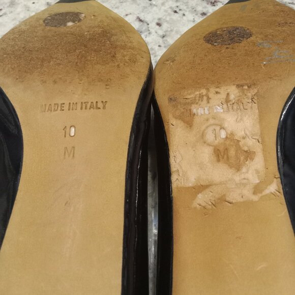 MICHAEL KORS-Black Patent Leather Pointed Kitten Heel-Size 10M - Picture 7 of 13